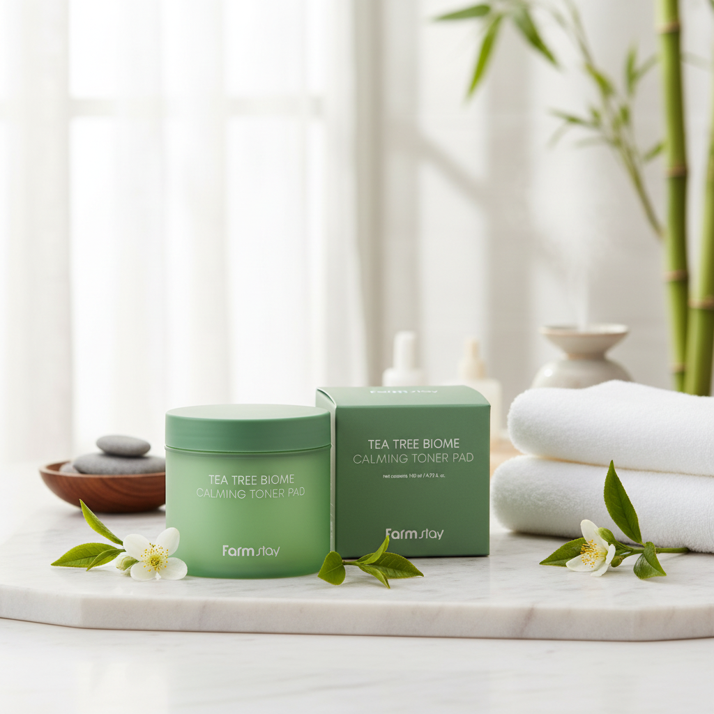 Farm Stay - Tea Tree Biome Calming Toner Pad - Zklidňující tamponky - 70ks