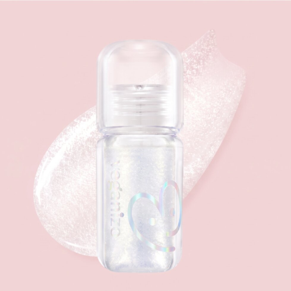 VEGANIZE - 4D Jewelshine Lip Oil Pearl Gloss 04 Crystal Bloom - Třpytivý olej na rty s perleťovým leskem - 4 g