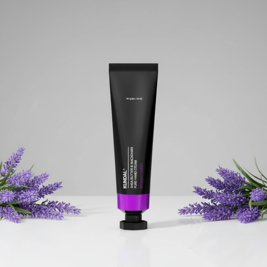 Kundal Shea Butter & Macadamie Pure Hand Cream Aroma Edition - Hydratační a vyživující krém na ruce FRENCH LAVENDER - 50 ml