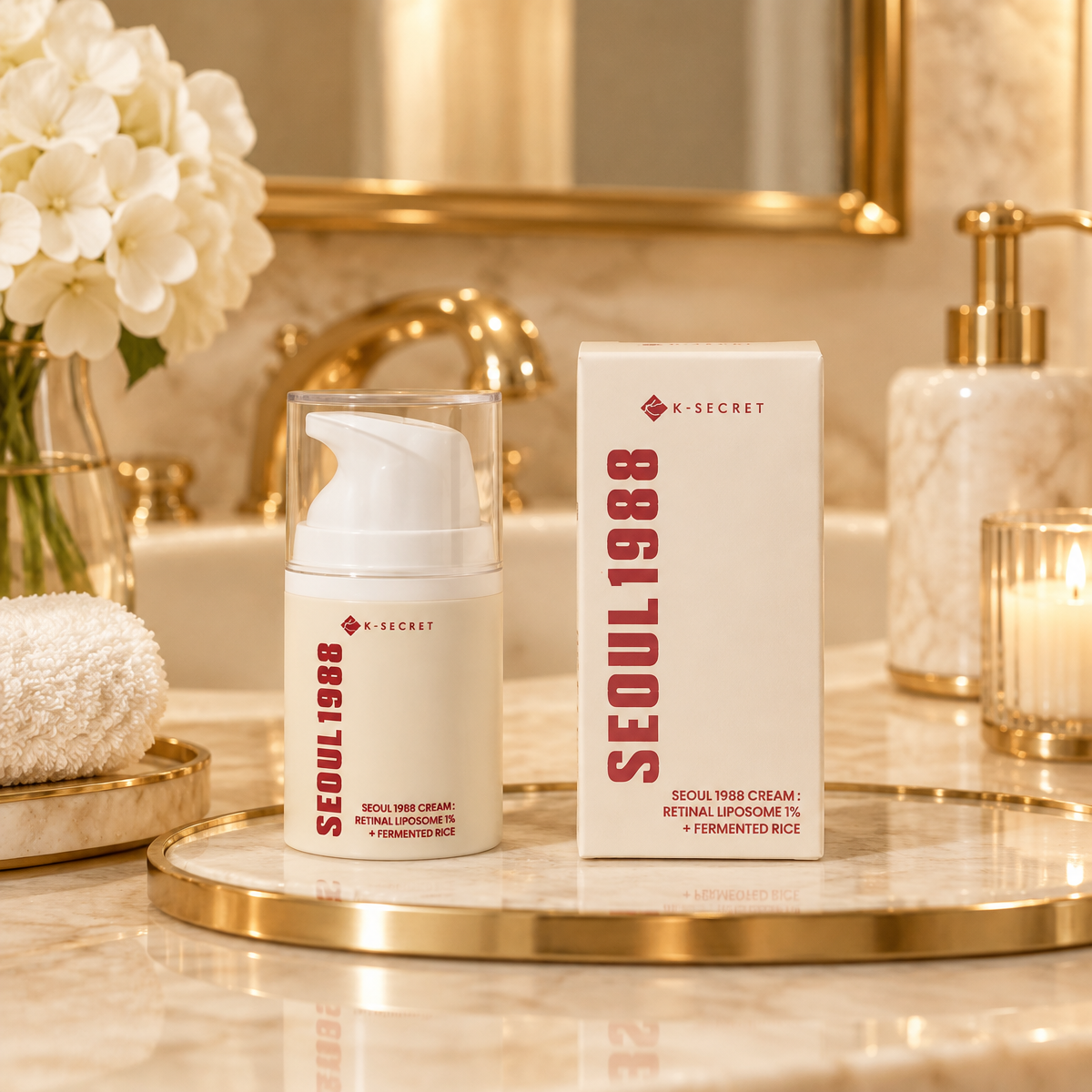 KSECRET - SEOUL 1988 Cream : Retinal Liposome 1% + Fermented Rice - Krém: 1% Retinal v liposomech + fermentovaná rýže - 50 ml