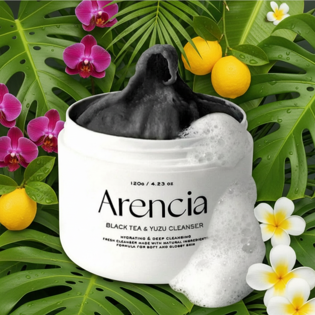 ARENCIA - Black Tea & Yuzu Rice Mochi Cleanser - Čisticí balzám s černým čajem, rýží a Yuzu 3v1 - 120 ml