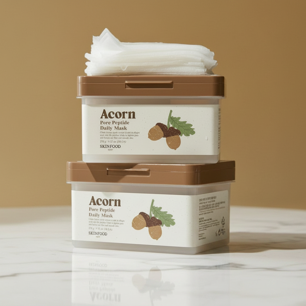 SKINFOOD - Pore Peptide Daily Mask - Plátýnková peptidová maska pro stažení pórů a omlazení pleti ve výhodném balení - 30ks/270g