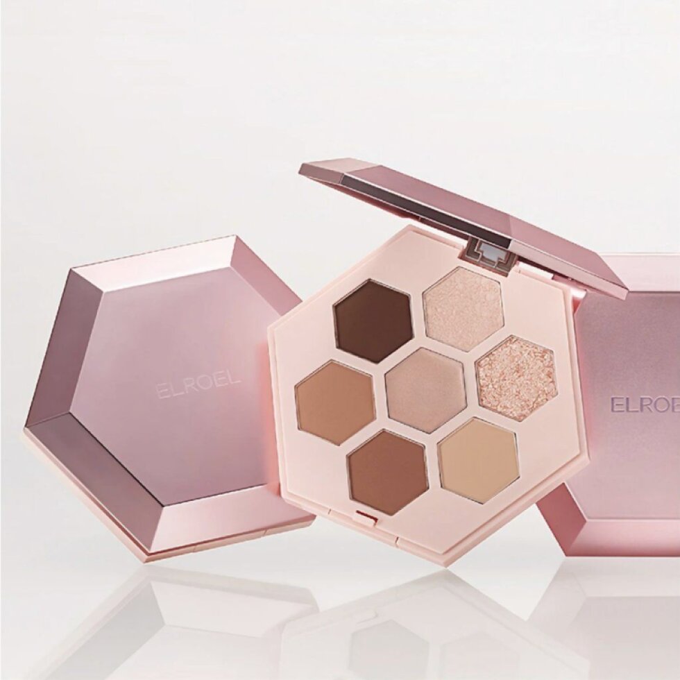 ELROEL - Barely Mood Shadow Palette 01 Brown Mauve - Paletka očních stínů v jemných tónech - 8,7 g