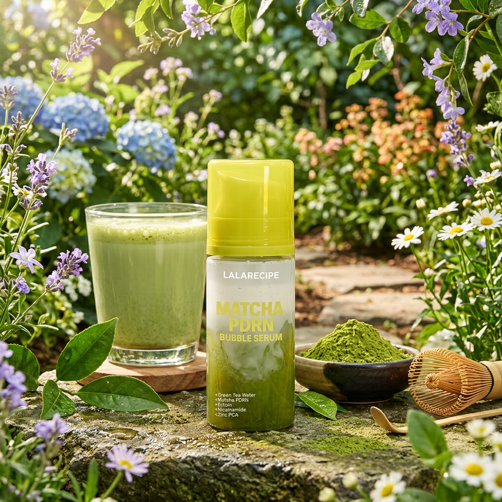 LALARECIPE - Matcha PDRN Bubble Serum – Pěnivé pleťové sérum s matchou a PDRN- 95 ml