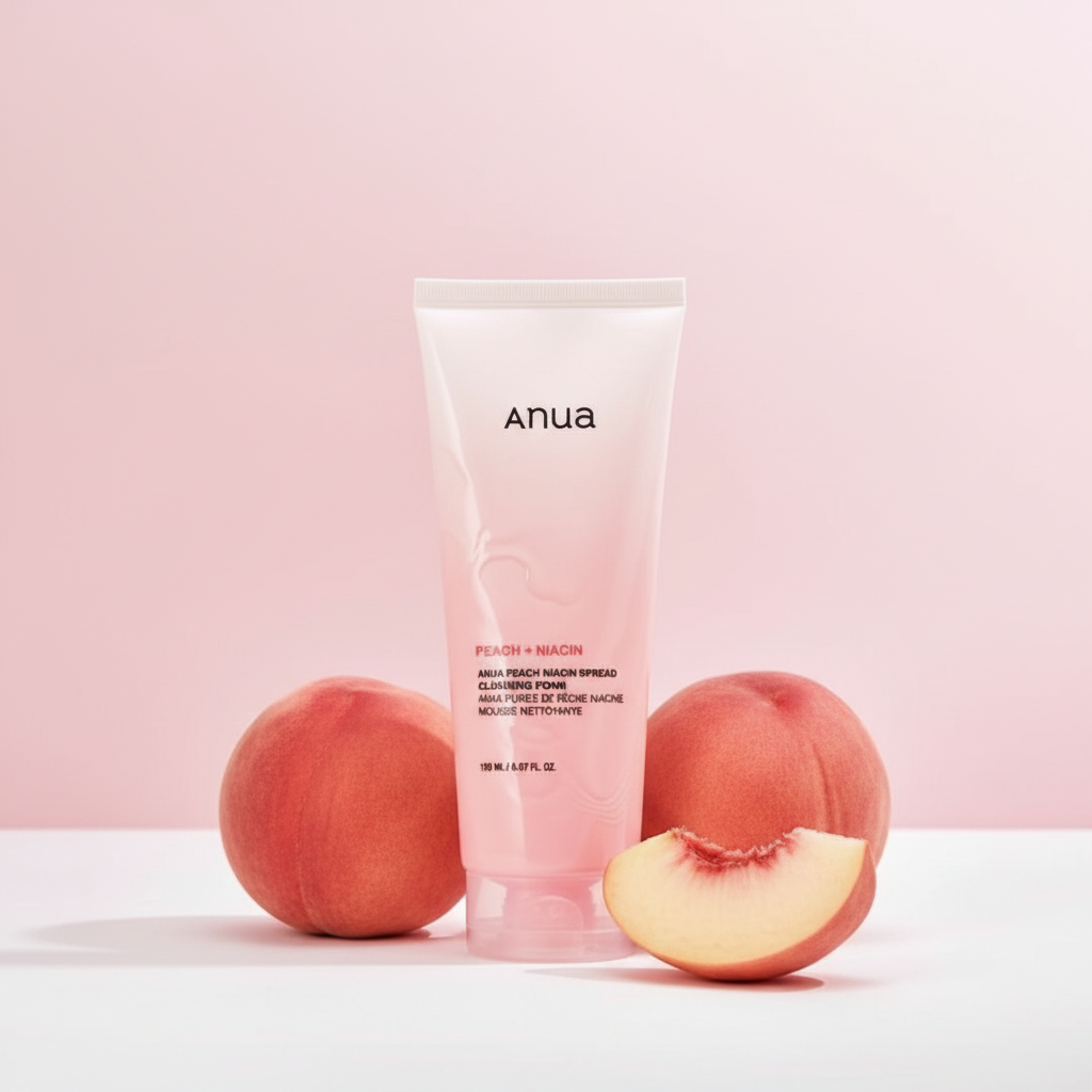ANUA - Peach Niacin Spread Cleansing Foam - Jemná pěnová čisticí emulze s broskví a niacinamidem - 150 ml