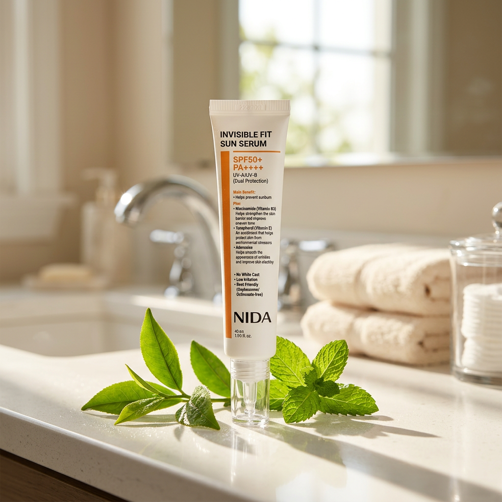 NIDA - Invisible Fit Sun Serum - Neviditelné opalovací sérum - 40 ml