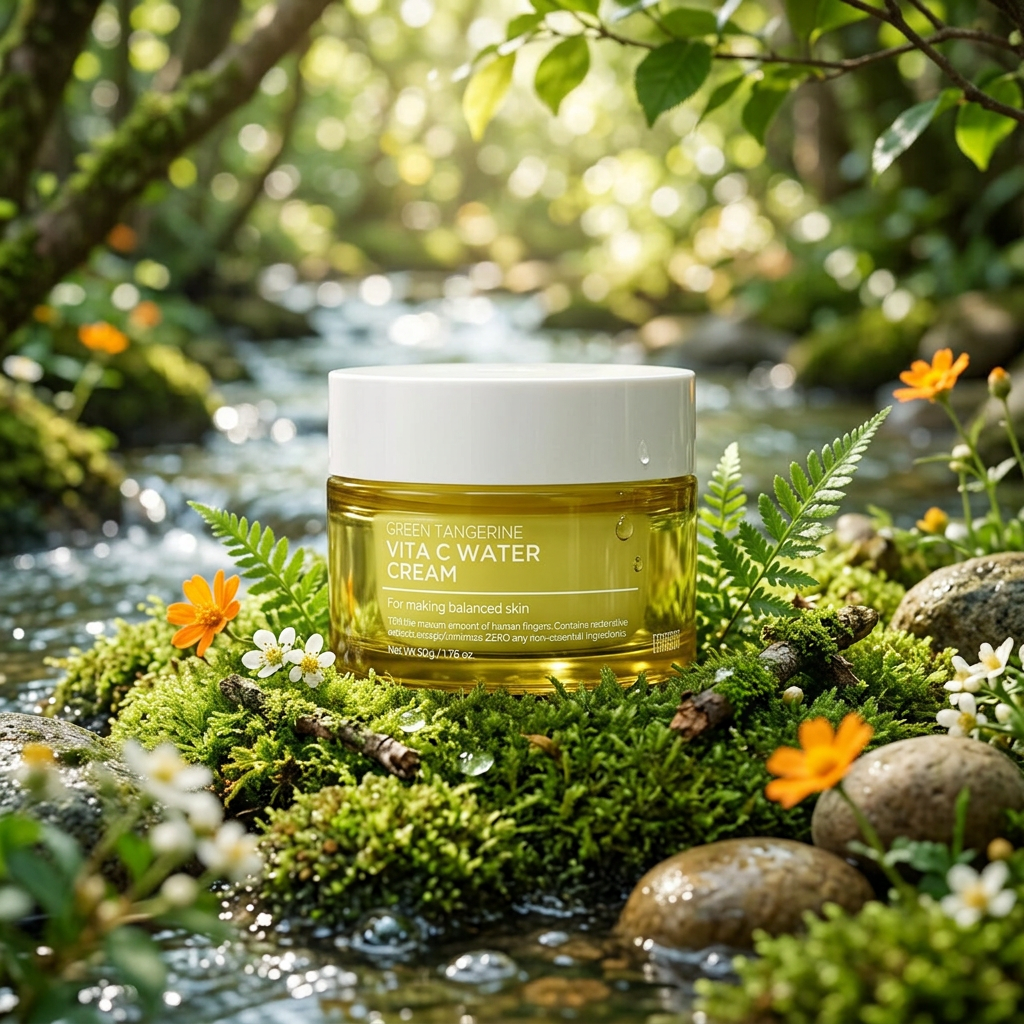 TENZERO - Green Tangerine Vita C Water Cream - Hydratační krém s vitamínem C a zeleným mandarinkovým extraktem - 50 ml