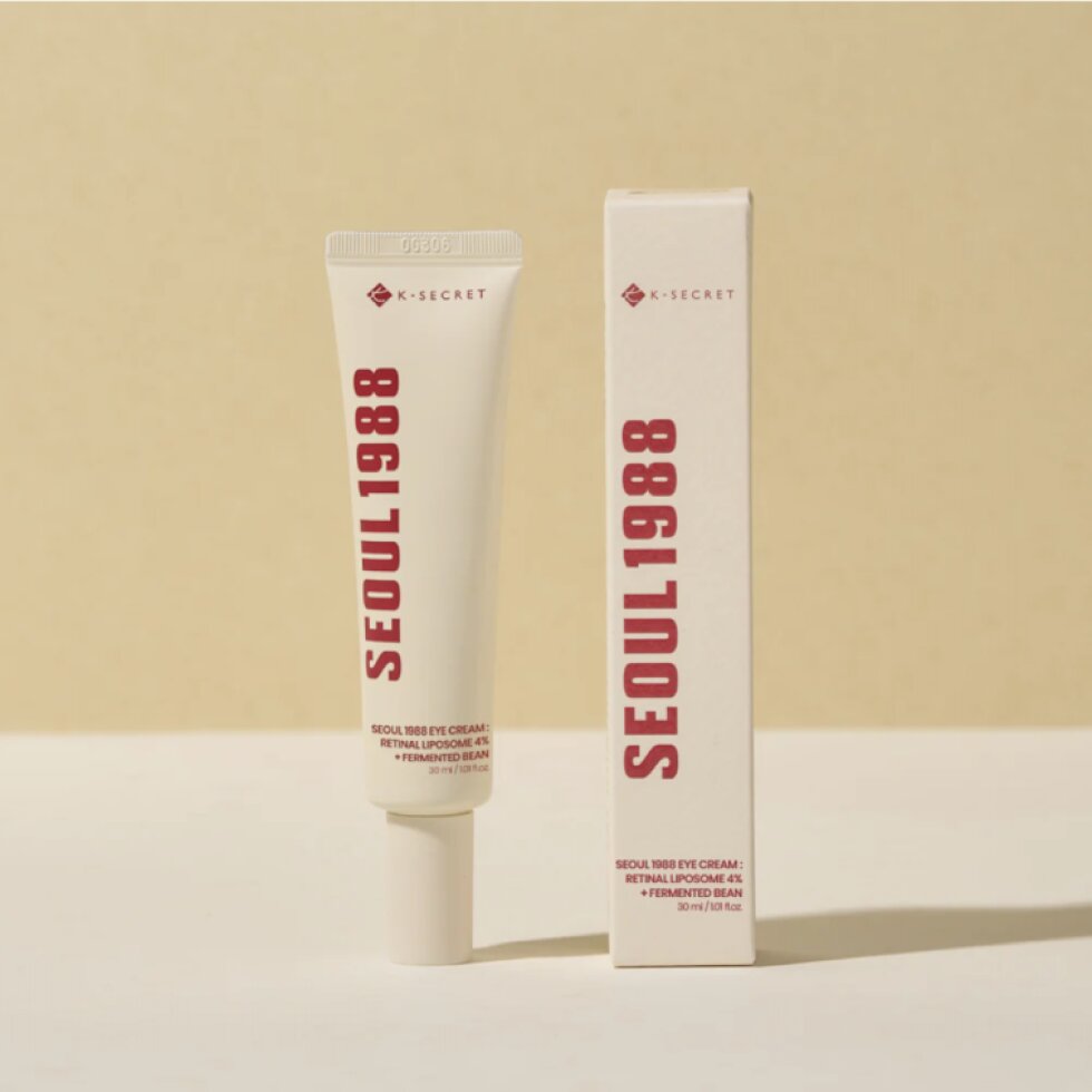KSECRET - SEOUL 1988 Eye Cream : Retinal Liposome 4% + Fermented Bean - SEOUL 1988 Oční krém: 4% retinal v liposomech + fermentované fazole - 30 ml