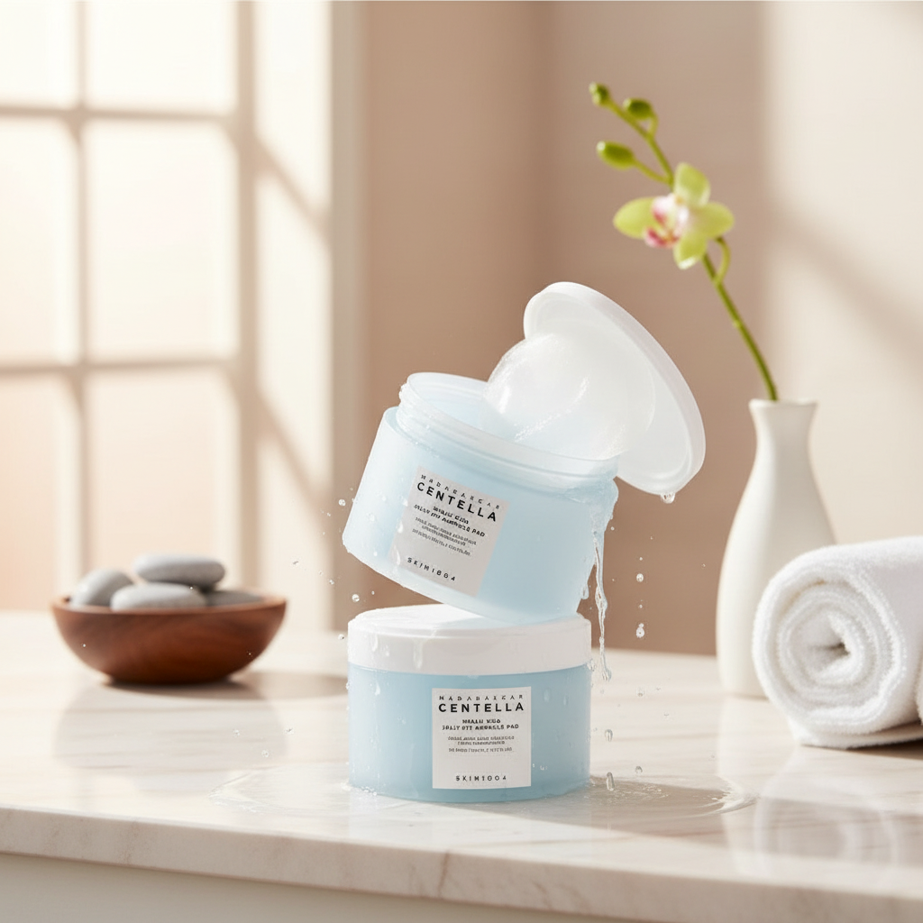 SKIN1004 - Madagascar Centella Hyalu-Cica Jelly-Fit Ampule Pad - Hyalu‑Cica gelové ampulové polštářky - 60 ks