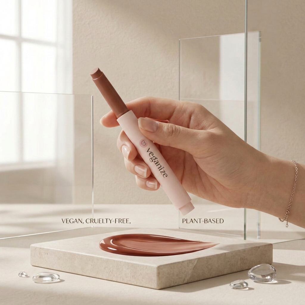VEGANIZE - Collagen Lip Glass Balm 06. Noble Brick - Kolagenový balzám na rty - 1,8 g