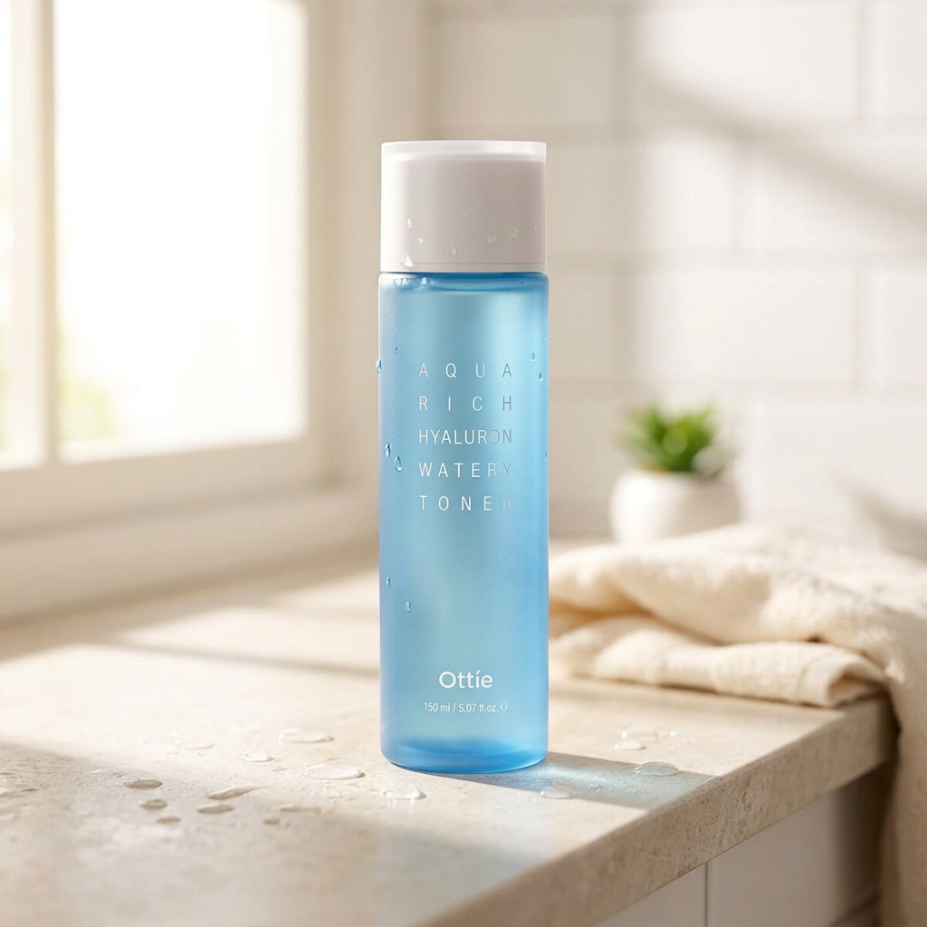 OTTIE - Aqua Rich Hyaluron Watery Toner - Hydratační tonikum s kyselinou hyaluronovou - 150 ml
