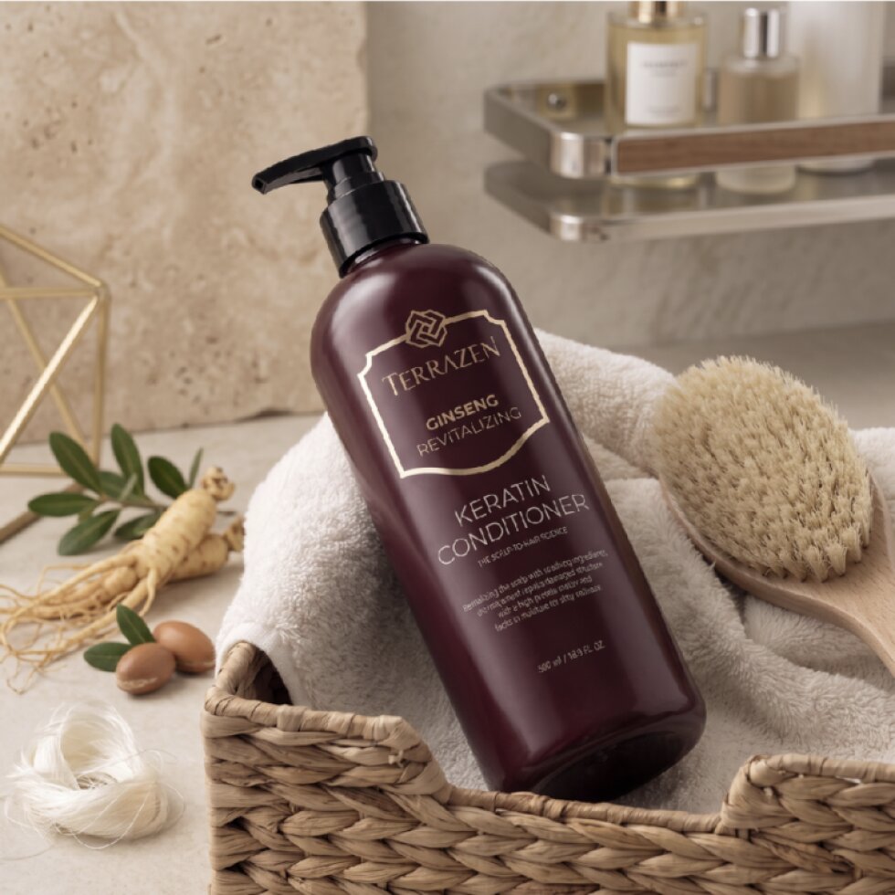 TERRAZEN - Ginseng Revitalizing Keratin Conditioner - Luxusní vlasový kondicionér - 500 ml