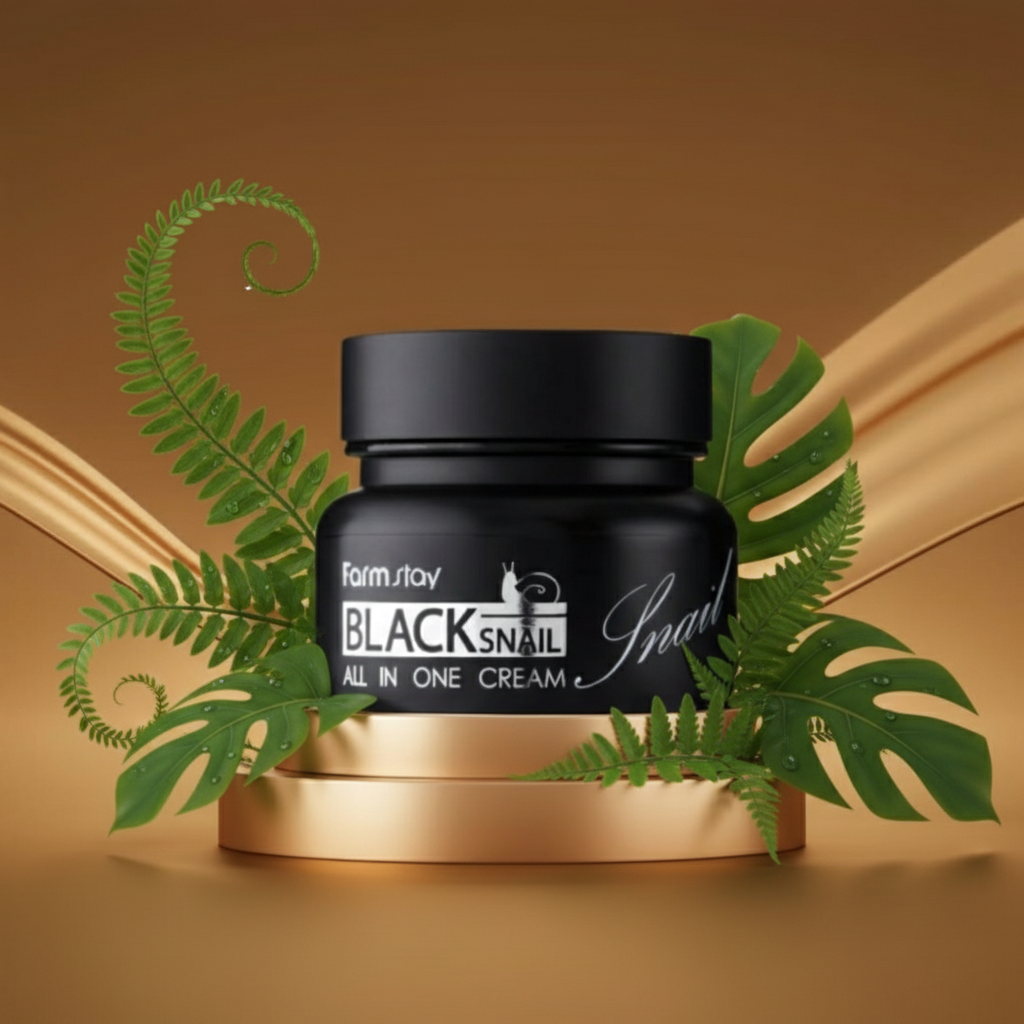 Farm Stay - Black Snail All-In-One Cream - Pleťový krém se šnečím extraktem - 100 ml