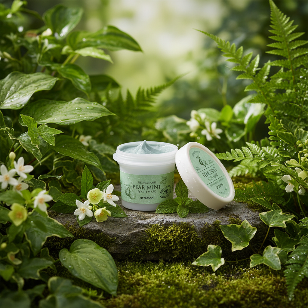 SKINFOOD - Pear Mint Food Mask - Hruškovo-mátová maska s jemným exfoliačním účinkem - 120 g