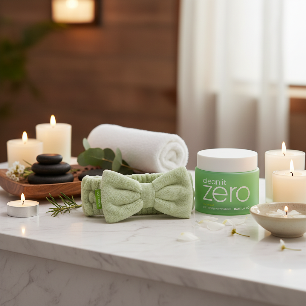 Banila Co - Clean It Zero Cleansing Balm Pore Clarifying SET - Sorbetový čisticí balzám pro problematickou pleť SET s čelenkou - 180 ml