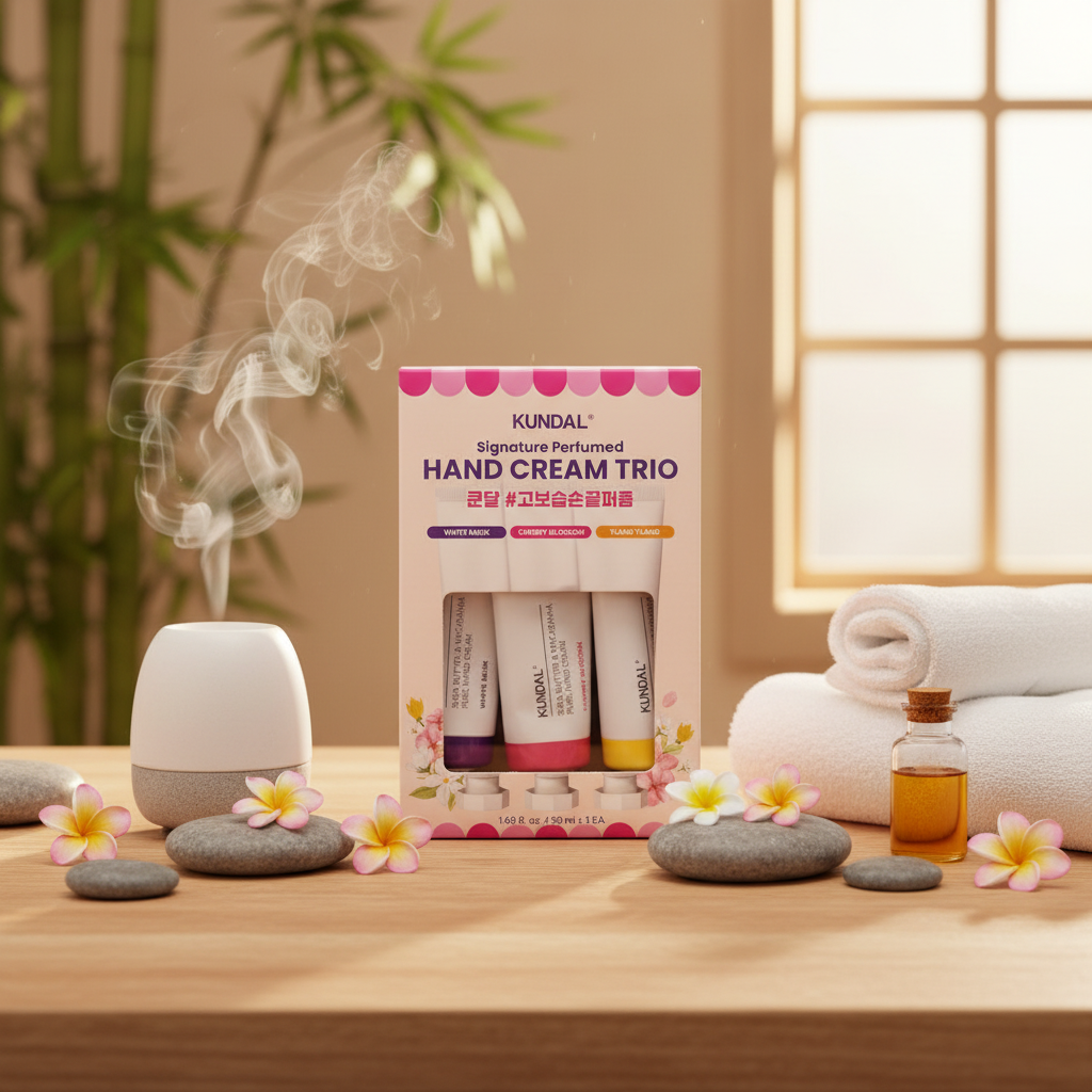 KUNDAL - Signature Perfumed Hand Cream Trio - Hydratační a vyživující krém na ruce - 3 x 50 ml