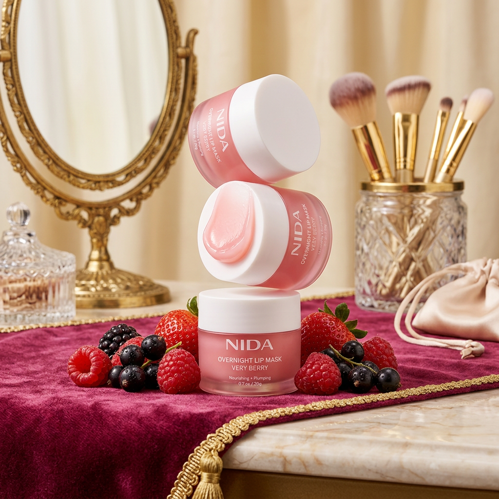 NIDA - Overnight Lip Mask - Noční maska na rty Very Berry - 20 g