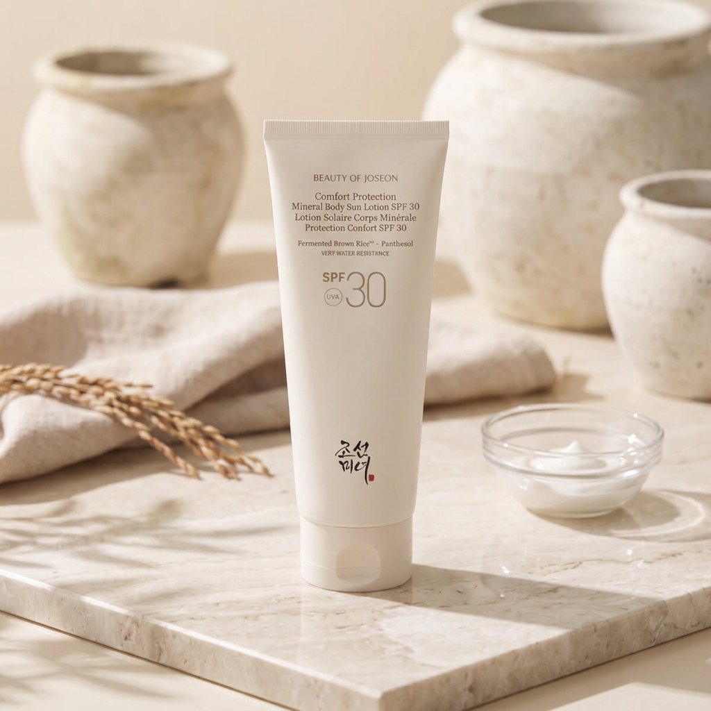 Beauty of Joseon - Comfort Protection Mineral Body Sun Lotion SPF 30+ - Ochranný a zklidňující tělový krém s SPF 30 - 150 ml