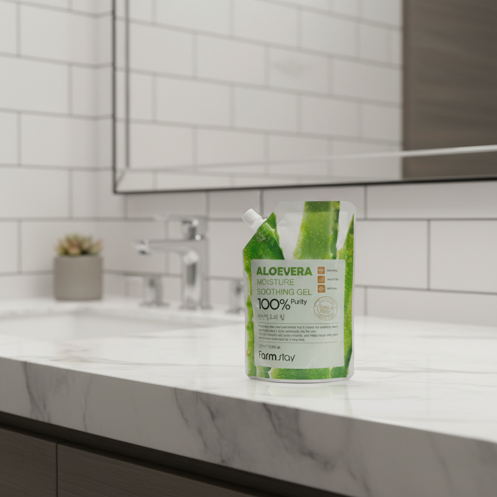 Farm Stay - Aloe Vera Moisture Soothing Gel Pouch - Multifunkční gel s extraktem z aloe vera - 100 ml