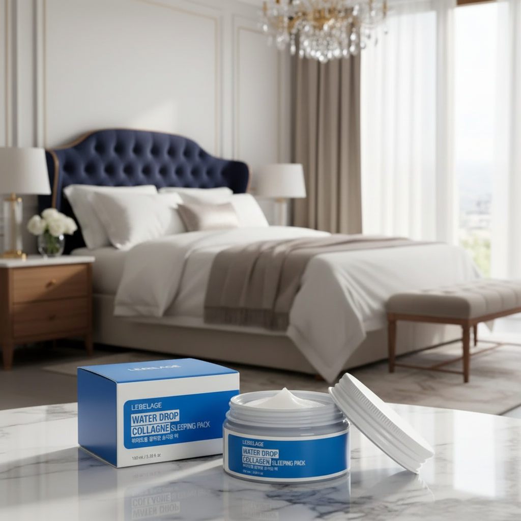 LEBELAGE - Water Drop Collagen Sleeping Pack - Kolagenová noční maska - 100 ml