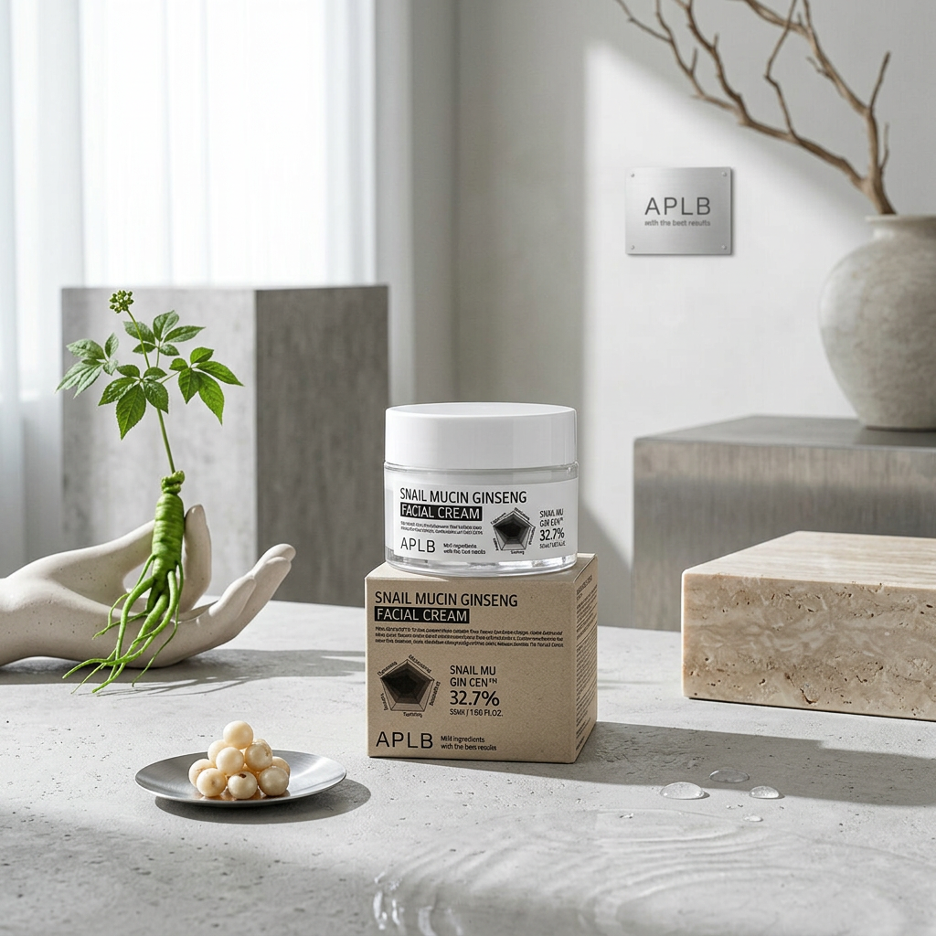 APLB - Snail Mucin Ginseng Facial Cream - Omlazující krém s ženšenem a šnečím mucinem - 55 ml