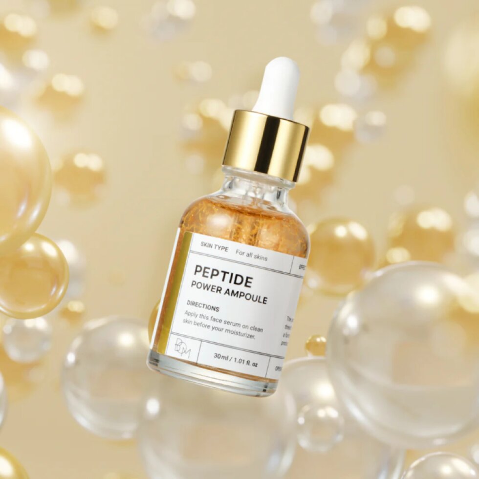 B.O.M. - Peptide Power Ampoule - Protivrásková peptidová ampoule s 24K zlatem - 30 ml