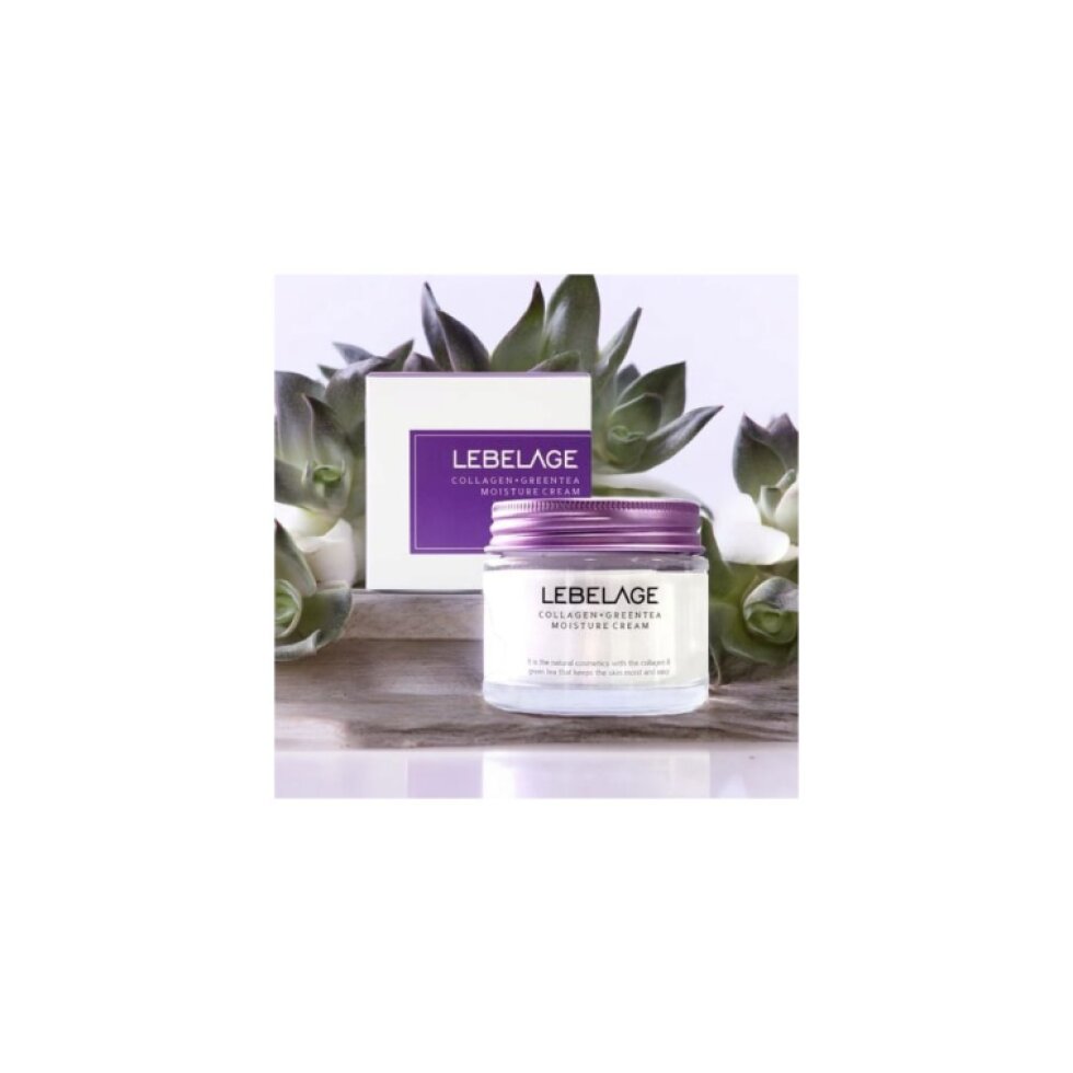 LEBELAGE - Collagen+Green Tea Moisture Cream - Vyživující krém s kolagenem a zeleným čajem - 70 ml