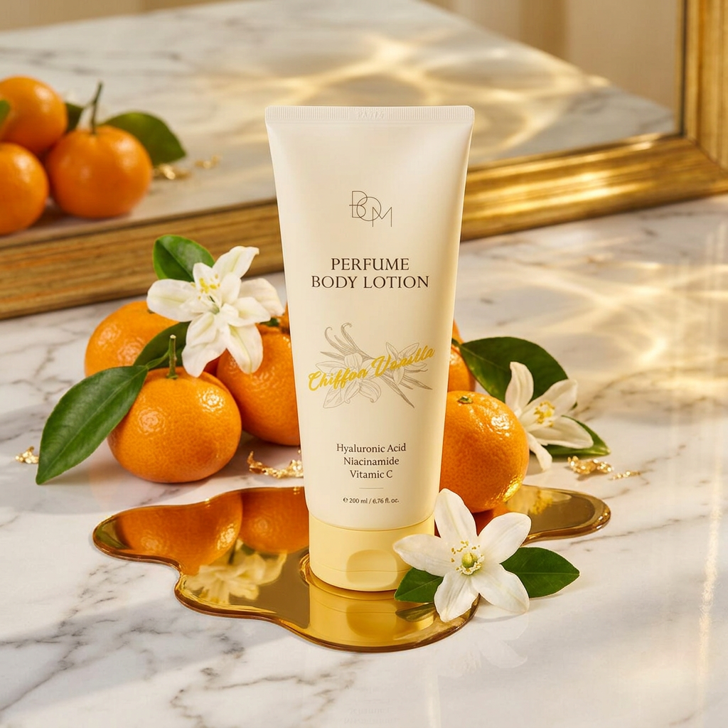 B.O.M. - Chiffon Vanilla Perfume Body Lotion - Parfemovaný tělový krém s vůní vanilky - 200 ml