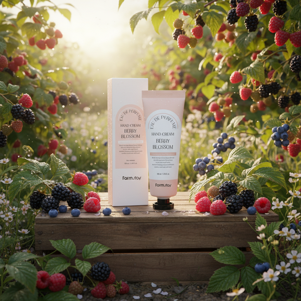 Farm Stay - Eau De Parfume Hand Cream Berry Blossom - Parfemovaný krém na ruce s ovocno-květinovou vůní - 100 ml