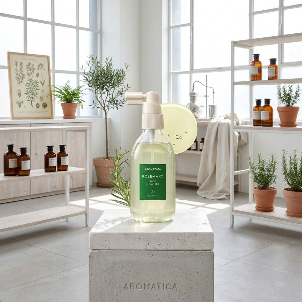 AROMATICA - Rosemary Root Enhancer - Posilující, rozmarýnový sprej na podporu růstu vlasů - 100 ml