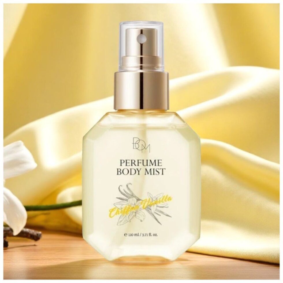 B.O.M. - Chiffon Vanilla Perfume Body Mist - Parfemovaný tělový sprej s vůní vanilky - 110 ml