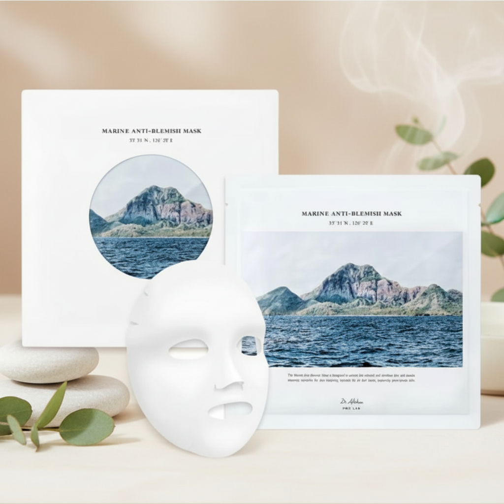 Dr. Althea - Marine Anti-Blemish Mask - Jemná exfoliační plátýnková maska - 27ml x 5 ks