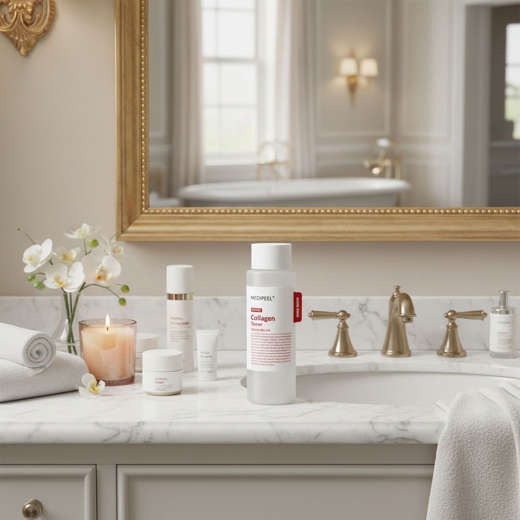 MEDI-PEEL - Red Lacto Collagen Soothing Essence Toner - Kolagenový zjemňující toner - 200 ml