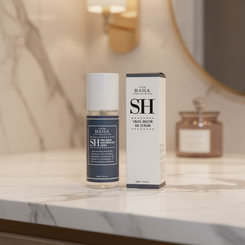 COS DE BAHA - Snail Mucin Ha Serum - Sérum s hlemýždím mucinem a kyselinou hyaluronovou - 120 ml
