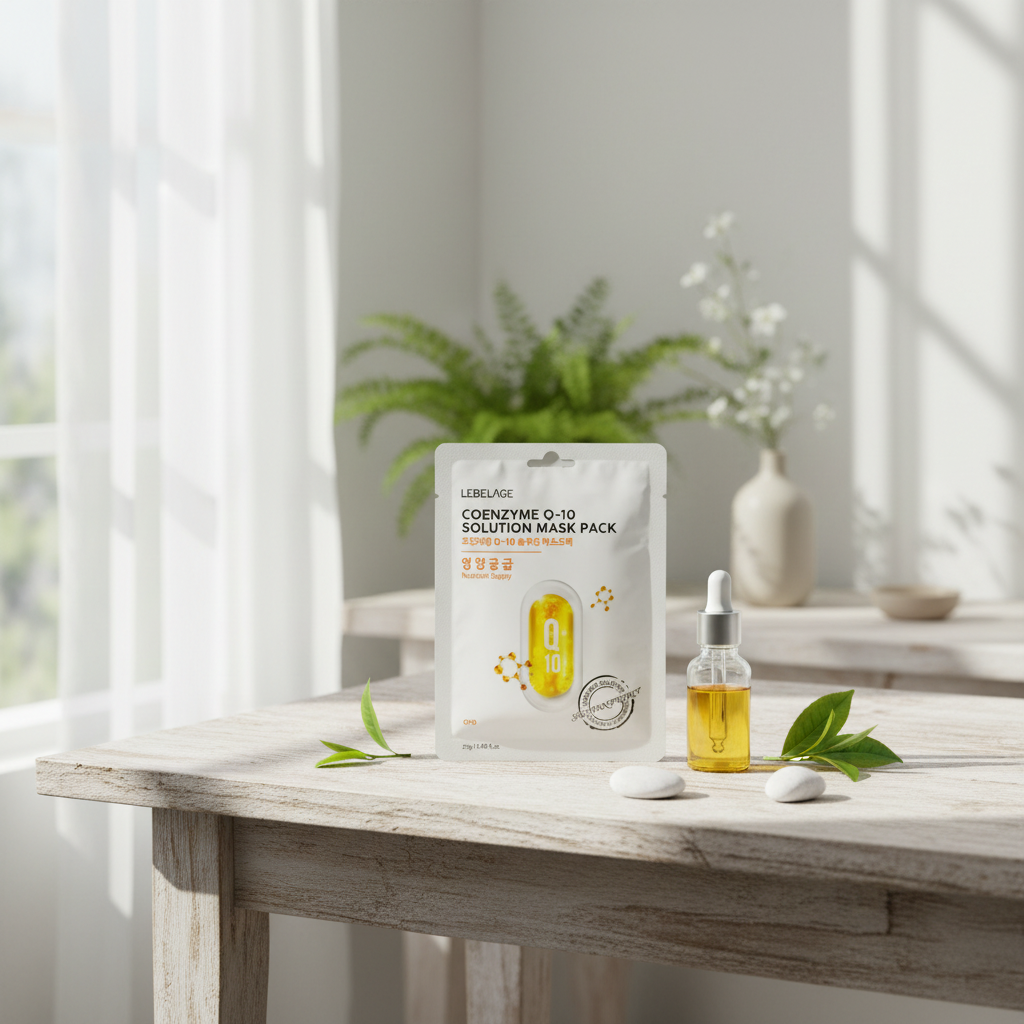 LEBELAGE - Coenzyme Q-10 Solution Mask Pack - Omlazující plátýnková maska - 25 g