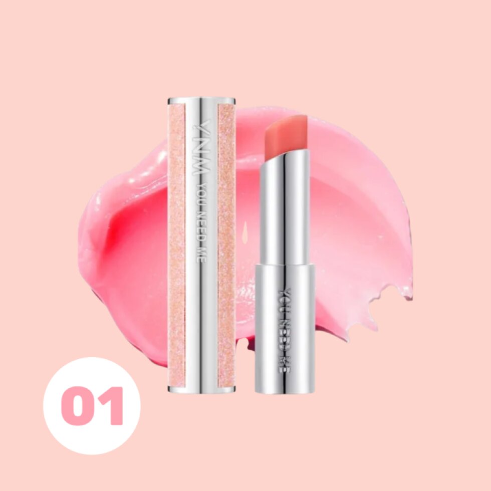 YNM - Glow Honey Lip Balm 01 Even Coral - Rozjasňující balzám na rty 01 Even Coral - 3 g