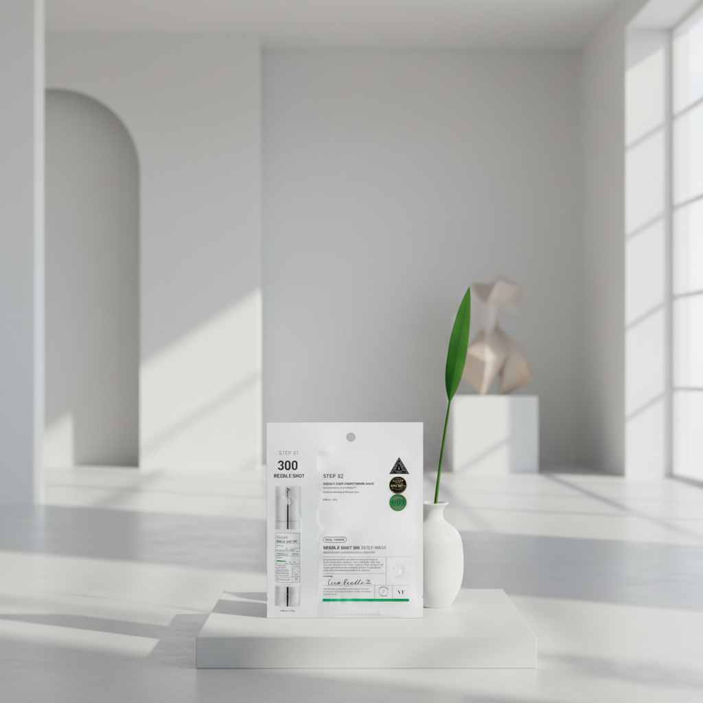 VT - Reedle Shot 300 2 Step Mask - Dvoufázová pleťová maska s mikrojehličkami - 25 g,1,5 g