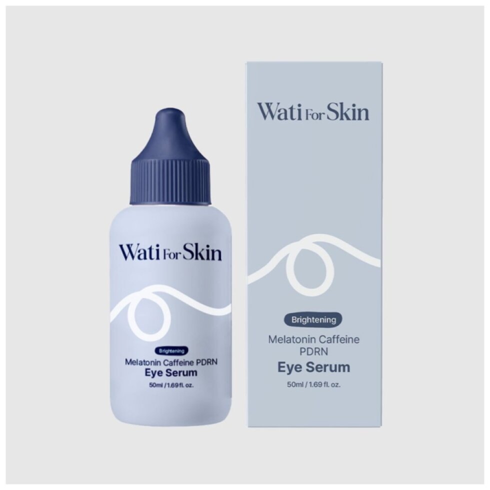 WATI FOR SKIN - Melatonin Caffeine PDRN Eye Serum - Oční sérum zaměřené na redukci otoků, tmavých kruhů a prvních známek stárnutí - 50 ml