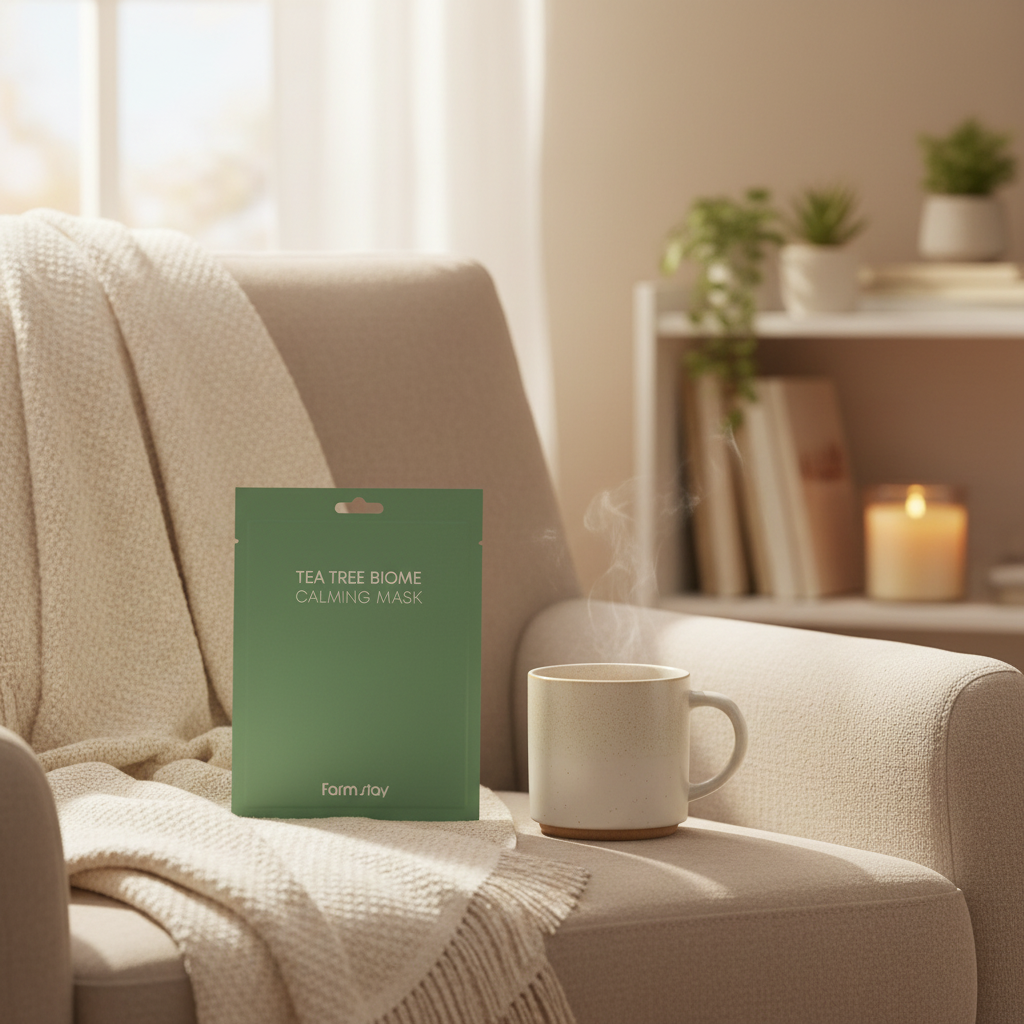 Farm Stay - Tea Tree Biome Calming Mask - Zklidňující plátýnková maska s Tea Tree - 23 ml