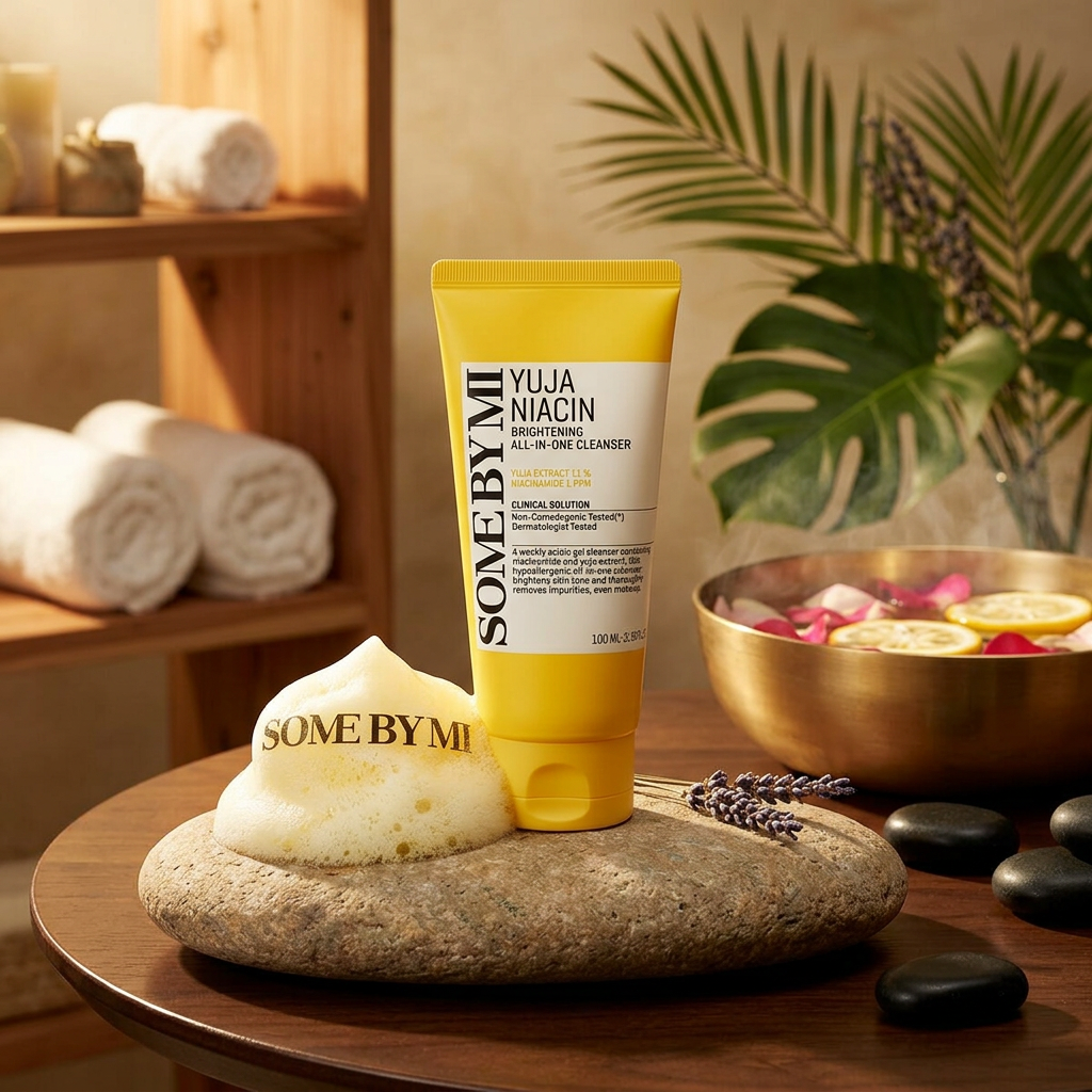 SOME BY MI - Yuja Niacin Brightening All-In-One Cleanser - Rozjasňující čisticí pěna - 100 ml