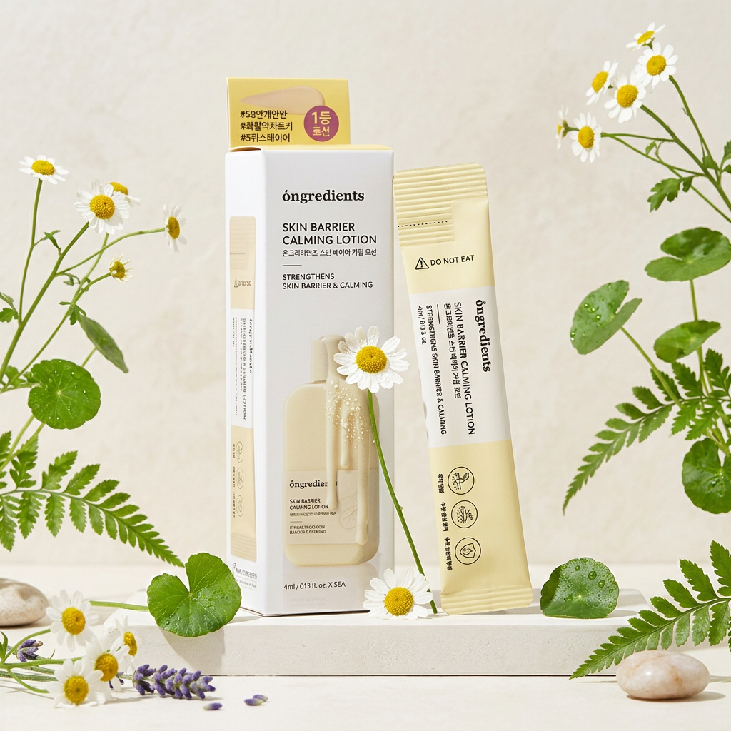 ONGREDIENTS - Skin Barrier Calming Lotion - Zklidňující pleťové mléko pro zlepšení kožní bariéry - 4 ml x 5 ks