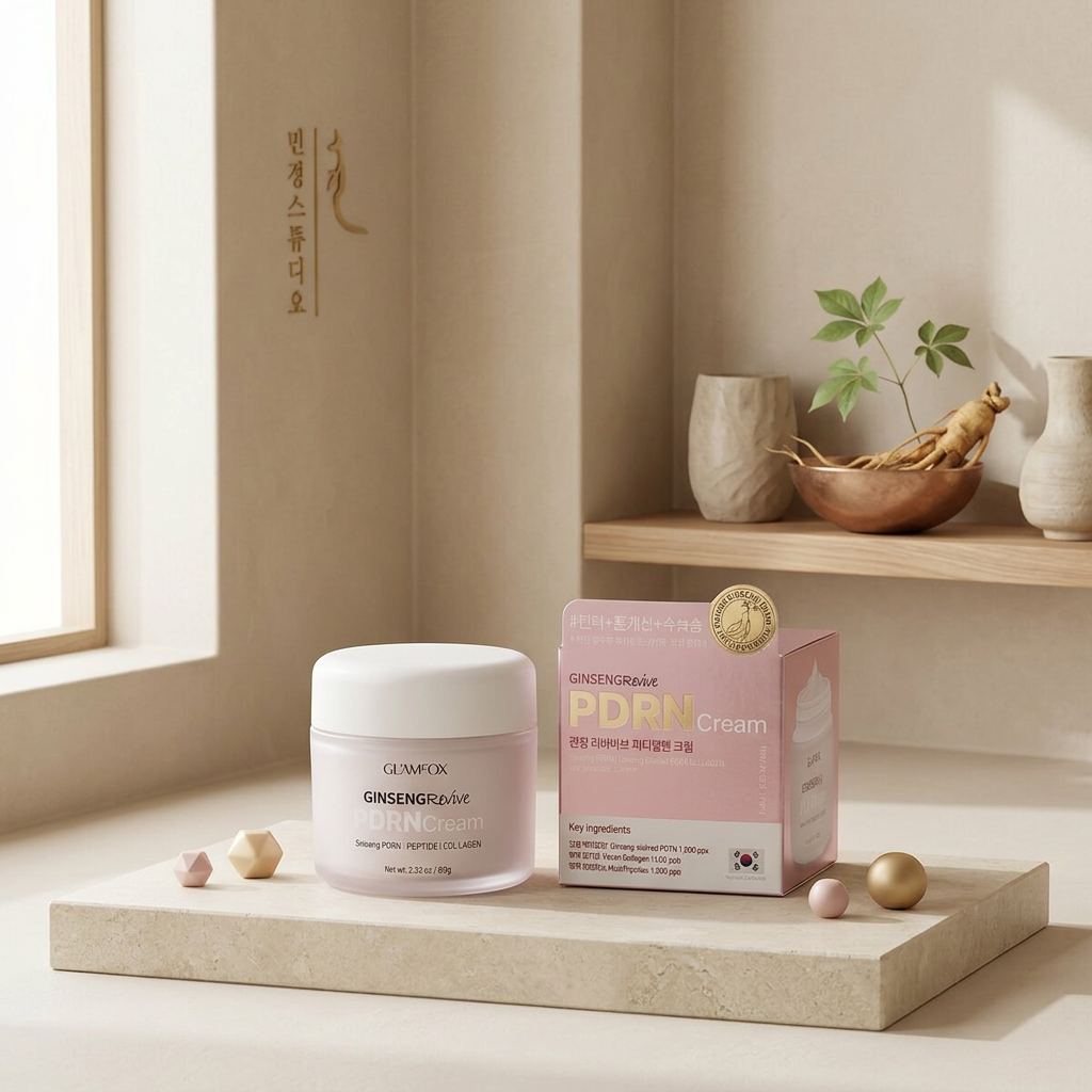 GLAMFOX - Ginseng Revive PDRN Cream - Obnovující pleťový krém se ženšenem a PDRN - 80 ml