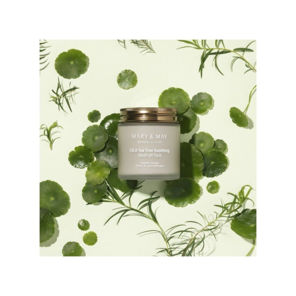 Mary & May - Cica Tea Tree Soothing Wash Off Pack - Zjemňující maska s tea tree a centellou - 125g
