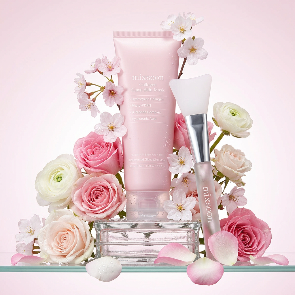 MIXSOON - Collagen Glass Skin Mask - Kolagenová maska pro „glass skin“ efekt - 80 ml