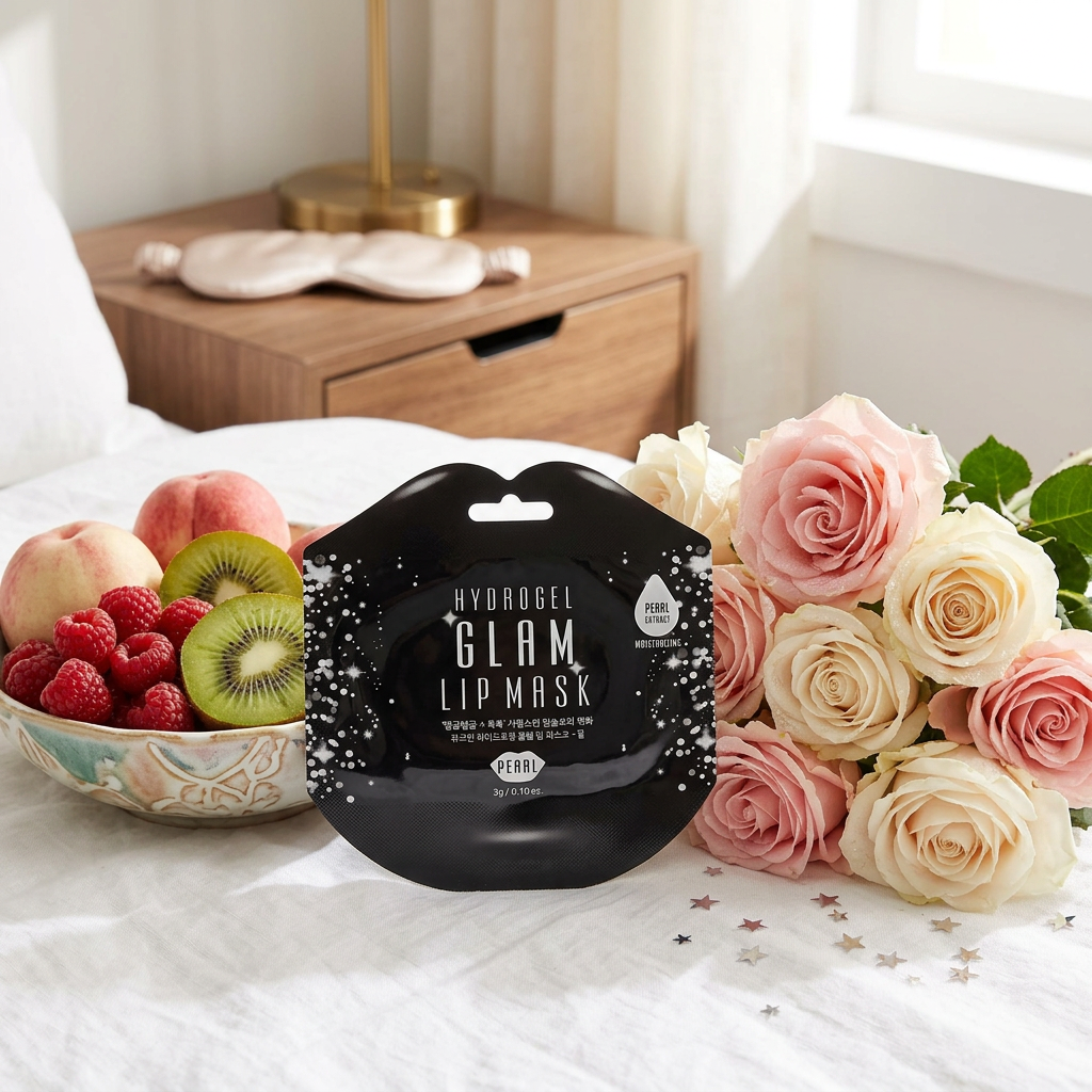 Beauugreen - Glam Lip Mask Pearl - Hydrogelová maska na rty - 1ks