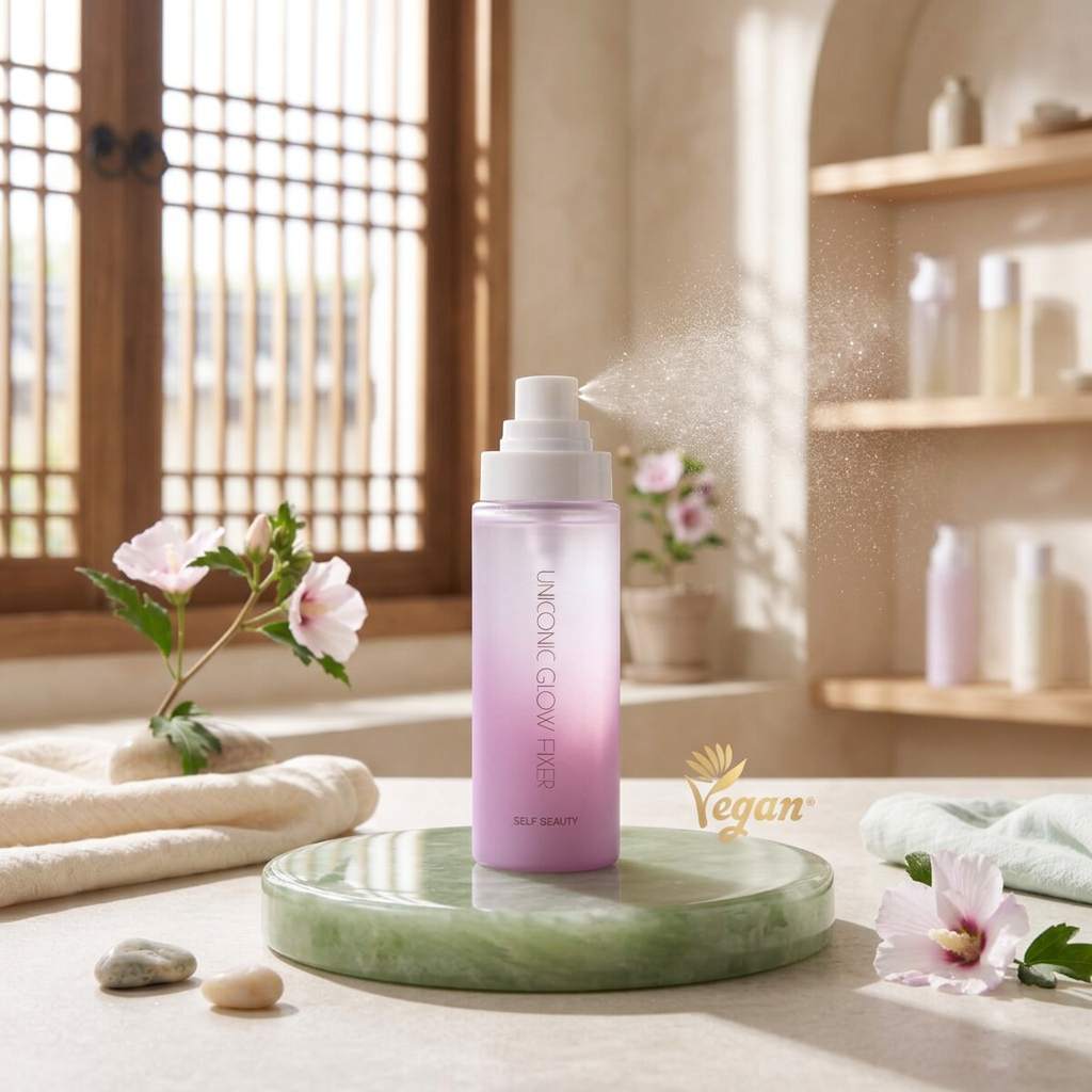 SELF BEAUTY - Uniconic Glow Fixer - Rozjasňující fixační sprej na make-up - 100 ml