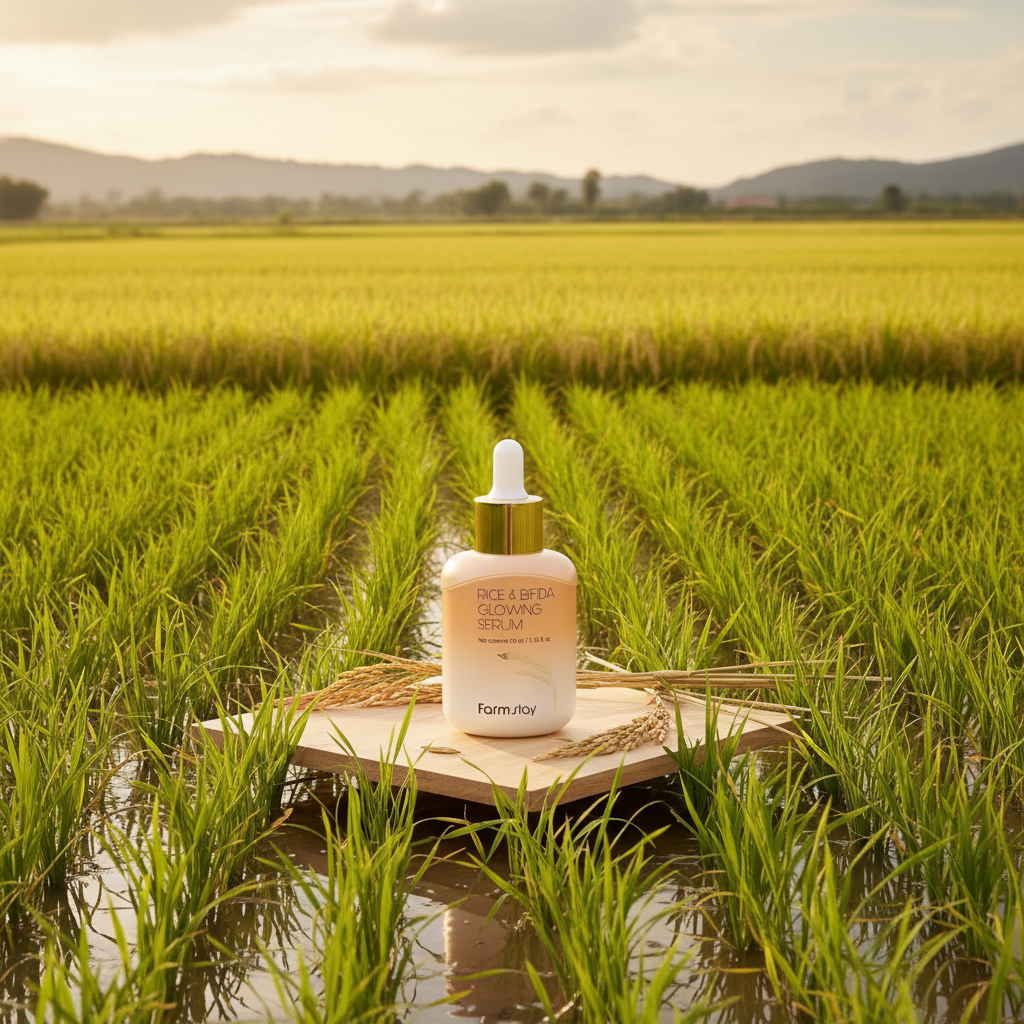 Farm Stay - Rice & Bifida Glowing Serum - Rozjasňující sérum s extraktem z rýže a bifida - 55 ml