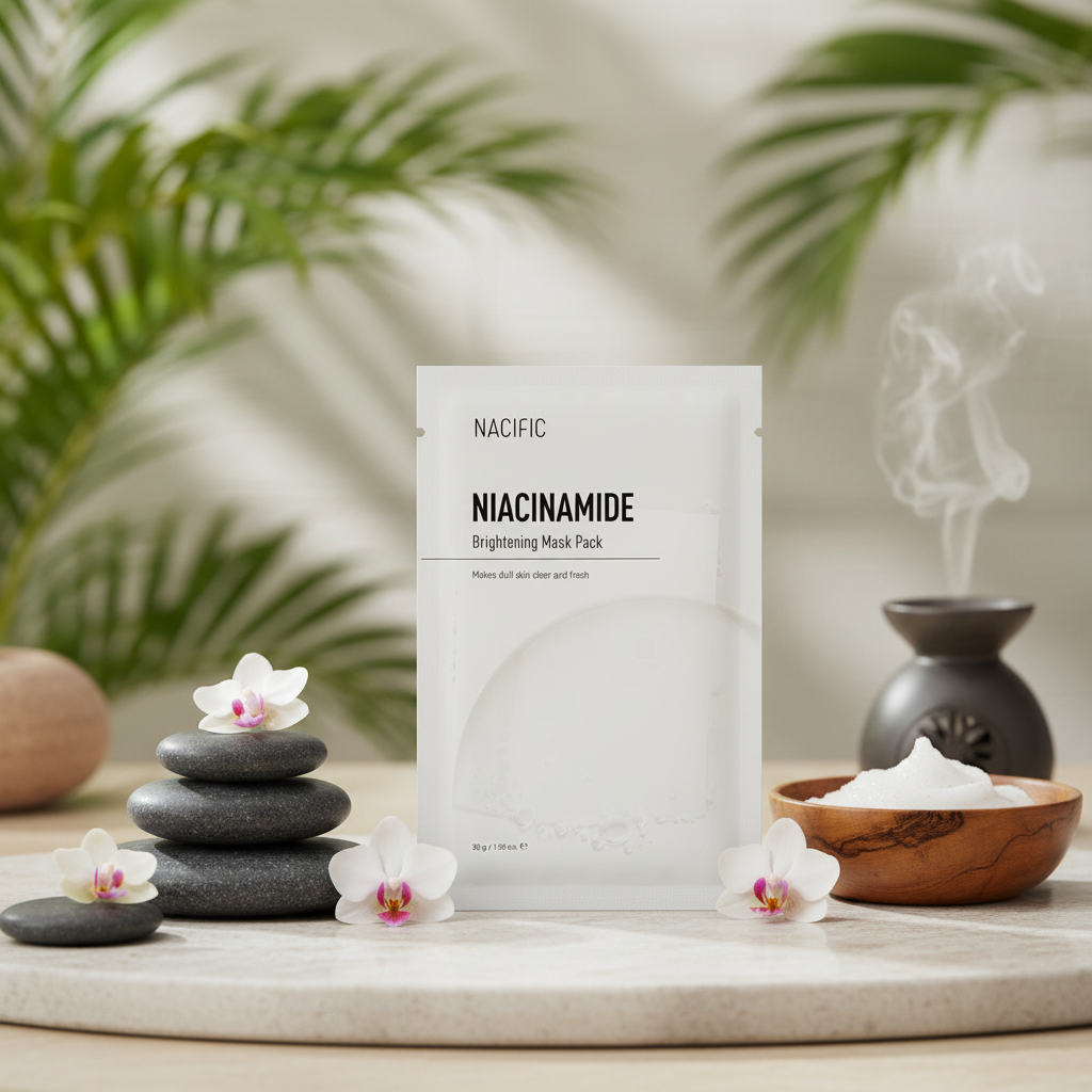 NACIFIC - Niacinamide Brightening Mask Pack - Rozjasňující plátýnková maska s niacinamidem - 30 g