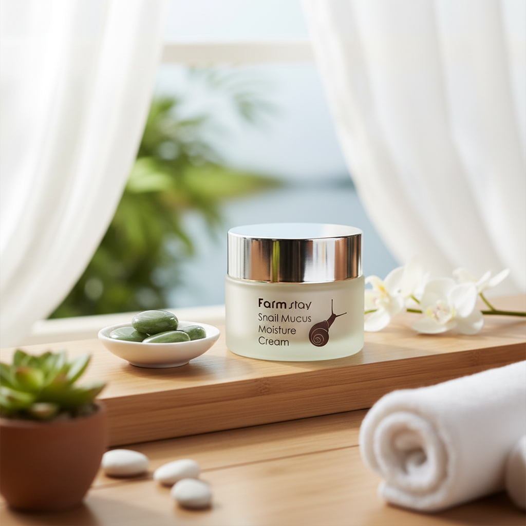 Farm Stay - Snail Mucus Moisture Cream - Vyživující krém se šnečím mucinem - 50 ml