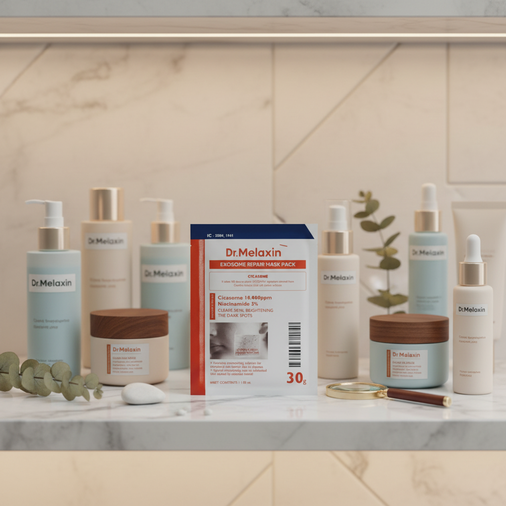 Dr. MELAXIN - Exosome Repair Mask Pack - Regenerační plátýnková maska pro aknózní pleť - 30 g